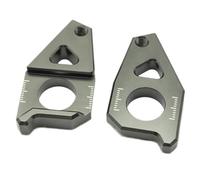 Tendeur de chaîne Bloc de réglage de chaîne de broche d'essieu arrière CNC, adapté pour Yam&aha FZ1 FZ8 pour YZF-R1 TMAX 530 YZF R1 TMAX530(GRAY)
