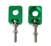 Tendeur de chaîne Boulon de réglage de régulateur de chaîne, bloc d'essieu arrière de moto adapté à Sur-ron pour Light Bee adapté à Enduro(Green)
