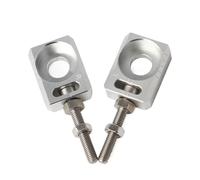 Tendeur de chaîne Boulon de réglage de régulateur de chaîne, bloc d'essieu arrière de moto adapté à Sur-ron pour Light Bee adapté à Enduro(Silver)
