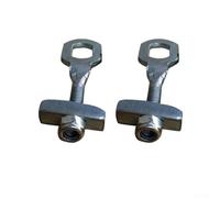 Tendeur de chaîne de vélo, boulon de réglage en acier avec écrou de joint intérieur, pour pignon fixe et vélos de navette (2 pièces)