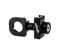Tendeur de chaîne de vélo pour une utilisation à vitesse unique - Guide de chaîne en alliage d'aluminium offrant un comportement de tension prévisible au fil du temps (noir)
