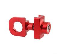 Tendeur de chaîne de vélo pour une utilisation à vitesse unique - Guide de chaîne en alliage d'aluminium offrant un comportement de tension prévisible au fil du temps (rouge)