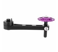 Tendeur de chaîne de vélo Stabilisateur de chaîne réglable en alliage d'aluminium durable et léger pour roue de vélo à une vitesse - Noir - 3,5 x 1,97 pouces