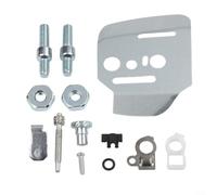 Tendeur de chaîne et plaque de guidage en acier inoxydable pour scies 044 MS440 046 MS460 064 066 MS660 avec écrou de fixation sécurisé