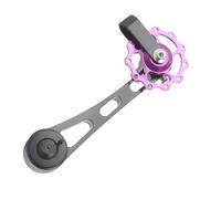 Tendeur de chaîne pour vélo de montagne pour cycles à vitesse unique - Guide-chaîne silencieuse réglable multi-segment en d'aluminium, kit de conversion de chaîne pour performance fluide pour