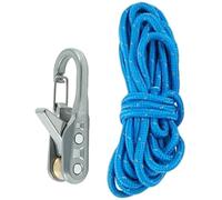 Tendeur de corde à rouleau à came - Outil de serrage de corde et paracorde avec mousqueton - Ajusteur de corde rapide pour camping, randonnée, bateau et utilisation stationnaire (2 pièces)