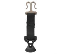 Tendeur de corde pour tente, double porte, crochet en acier inoxydable, support réglable en plastique ABS, noir, 85 x 20 mm, accessoire de camping en plein air