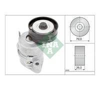Tendeur de courroie, courroie trapézoïdale à nervures Schaeffler INA 534 0102 30
