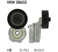 Tendeur de courroie, courroie trapézoïdale à nervures SKF VKM 38602