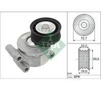 Tendeur de courroie multi-cannelée 534 0249 10 INA pour MAZDA VOLVO FORD