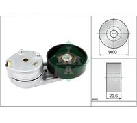 INA 534 0358 10 Tendeur de courroie, courroie trapézoïdale à nervures pour LAND