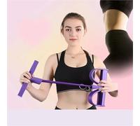 Tendeur de pédale à Six Tubes, équipement Fitness Multifonctionnel for la Maison, Corde élastique Tension for Le Yoga et renforcement Abdominal(Pink)