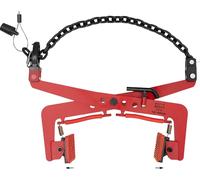 Tendeur de pierres, force de traction maximale 325 kg, ouverture de serrage réglable 12-36 cm, alliage durable et acier au manganèse, rouge, 300 Kg