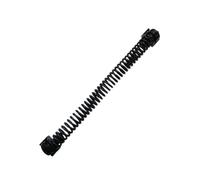 Tendeur de porte en fer robuste à fermeture automatique - Tendeur réglable en époxy noir pour portes de jardin, portes de clôture, portails en bois