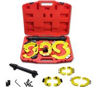 Tendeur de ressort Fiqops Kit universel de tension de ressort pour systèmes d'amortisseurs Mc Pherson Tuning Jambes de suspension Abaissement châssis Tendeur