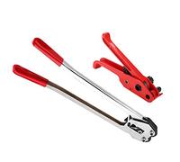 Tendeur de Sangle Manuel pour PP/PET 12-19 Mm, Kit de Cerclage avec Tendeur, Outil de Cerclage Textile, Kit de Cerclage Tendeur en Plastique