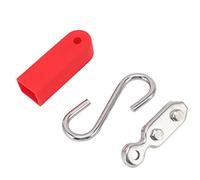 Tendeur de Voie de Natation, Crochet de Corde en S, Crochet de Corde de Piscine en Acier Inoxydable avec Coupelle en Caoutchouc, Tendeur de Ligne de Voie Facile à Utiliser