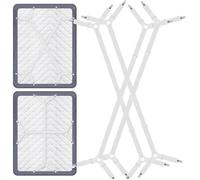 Tendeur Drap Housse - Attache Drap Housse - Réglable Élastiques Triangle Sangles - 4 Pcs(120cm-230cm) - pour Draps Matelas-Blanc