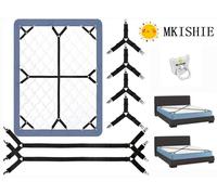 Tendeur Drap Housse MKISHINE 6 pcs Attache Drap Housse Réglable Tendeurs Réglables en Croix pour Drap-Housse Aide à La Literie