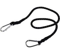 Tendeur en caoutchouc Camp4 80-140cm extensible avec crochet en aluminium, noir