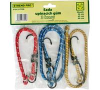 Tendeur en caoutchouc Strend Pro LB349, 8 mm, 1x 30-45-60 cm, avec crochet en acier