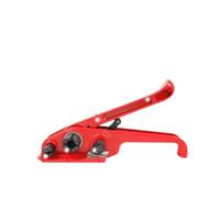 Tendeur et coupeur de cerclage multifonctionnel, outils de cerclage manuels, Machine d'emballage manuelle en plastique et acier PE, pince de serrage d'emballage(Red tensioner)