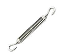 tendeur fil a linge Boulon de câble métallique en acier inoxydable 304, tendeur, crochet, vis, connecteur corde serrée, 1 pièces pour Tension de Corde(M4,C to C)