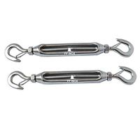 Tendeur inox (Ridoir) Crochet Sécurité 172mm (Lot de 2) inox 316 - A4