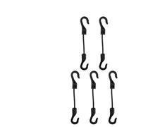 Tendeurs Elastique avec Crochets Cordons élastiques Robustes avec Crochets, Sangles d'arrimage for Support de Toit Voiture, Filet Bagages Moto, Corde Tente Camping(13.5cm(5pcs))