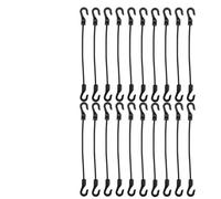 Tendeurs Elastique avec Crochets Cordons élastiques Robustes avec Crochets, Sangles d'arrimage for Support de Toit Voiture, Filet Bagages Moto, Corde Tente Camping(23.5cm(20pcs))