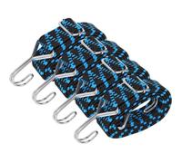 Tendeurs Elastique avec Crochets,Pack de 4 Tendeur Elastique Réglables Sandow Elastique 1M Tendeur Plat, Bleu
