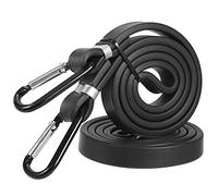 Tendeurs Elastique avec Mousqueton Crochets, 4pcs 100cm Sangle Elastique pour Vélo, Moto, Valise, Porte-Bagages, UNOLIGA Sandow pour Bache Piscine, 100% Latex (Version Renforcée 1.1.2023)