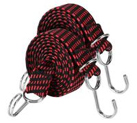 Tendeurs Élastiques Réglables 2 Pièces Sangle de Serrage Extra Forte Tendeurs Elastique avec Crochets 2M Corde Elastique Plate Tendeur pour Vélo Bache Piscine Tente