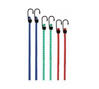 Tendeurs élastiques - TURBOCAR - Lot 6 (30/45/60 cm) - Ø6 mm - Crochets - Charge 25 kg