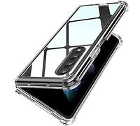 TenDll Coque pour Samsung Galaxy Z Fold 4 5G, [avec Autocollants antidérapants] Souple Silicone Étui Protection Bumper Housse TPU Téléphone Case Cover pour Samsung Galaxy Z Fold 4 5G-Transparent