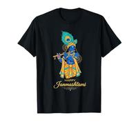 Tendre Seigneur Krishna Janmashtami Dévotionnelle Hindoue T-Shirt
