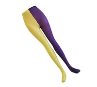TENDYCOCO 1 Paire Fou Du Roi Bas Bicolores Collant Opaque Deux Tons Costume De Bouffon Femmes Legging Bicolore Cuisse De Bouffon Legging Rouge Et Vert Bas Homme Sucre D'orge Vêtements