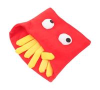 TENDYCOCO 1Pc Frites Partie Jouet Jouer Chapeau Halloween Drôle Chapeau Halloween Cosplay Tenue Drôle Frites Chapeau Partie Photo Accessoires Chapeau Nourriture Costumes Habiller Halloween