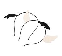 TENDYCOCO 2 Pièces bandeau ailes pince à cheveux nid d'oiseau bandeaux de diable pour les filles ange bandeau halloween diadème halloween araignée barettes cheveux bandeau d'aile en tissu