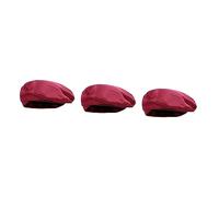 TENDYCOCO 3 Pièces Serveur Béret Noir Casquettes De Cuisine Casquette De Pirate Chapeau De Béret pour Hommes Chapeau De Boulanger Bonnet De Chef Chapeau De Chef Rouge Aux Femmes Respirant