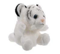 TENDYCOCO Joli Porte-Monnaie Poupées à Douce Ornement De à Poupées Porte-clés en Peluche Nouveauté Porte-clés Peluche Tigre en Peluche Mini Peluches Blanche Coton PP