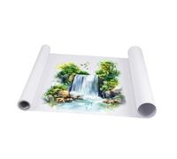 TENDYCOCO Rouleau Papier Dessin Large Blanc Jetable - Nappe Kraft Pour Arts et Peinture - Tableau Blanc