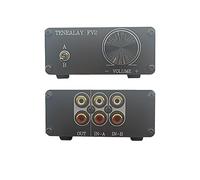 TENEALAY HiFi RCA Préamplificateur audio stéréo passif avec contrôle du volume, sélecteur audio A/B FV2