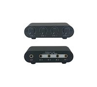 TENEALAY Lot de 41 mini mixeurs passifs audio 4 voies avec contrôle des niveaux de ligne stéréo