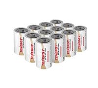 Tenergy 1.5V D Alkaline LR20 Battery, High Performance D Non-Rechargeable Batteries for Clocks, Remotes, Toys & Electronic Devices, Replacement D Cell Batteries, 12 Pack