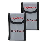 Tenergy Lot de 2 sacs de sécurité LiPo ignifuges et antidéflagrants, pour chargement et stockage sécurisés, 14 x 8,9 x 5,1 cm chacun, testés selon la norme UL94