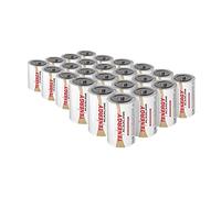 Tenergy Lot de 24 Piles alcalines LR20 1,5 V D Haute Performance pour horloges, télécommandes, Jouets et appareils électroniques, Piles D de Rechange