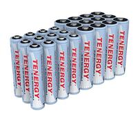Tenergy Piles AA et AAA à Haute consommation, Piles NiMH Rechargeables de 1,2 V, Lot de 12 Piles AA de 2500 mAh et Lot de 12 Piles AAA de 1000 mAh