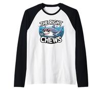 Tenerife Espagne The Right to Chews Funny Great White Shark Manche Raglan