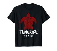 Tenerife Espagne Tribal Tortue de mer Océan Art Design T-Shirt